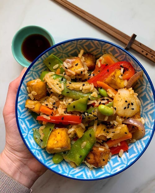 Tofu Vegetable Fried Rice