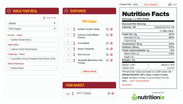 Wawa-Nutrition-Calculator